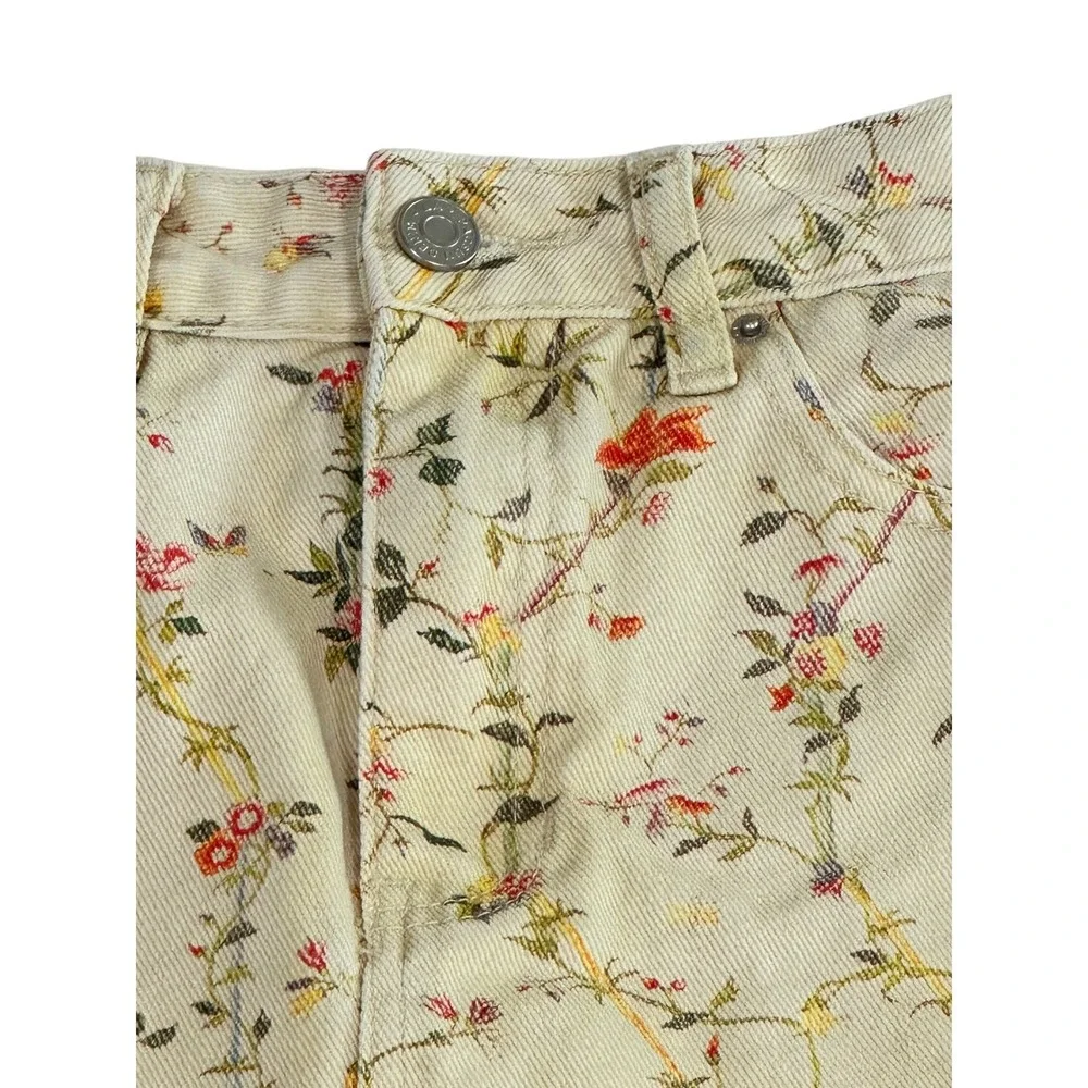 PacSun x The‎ Met Floral Botanical  Mini Skirt Cream Multi Size - 22